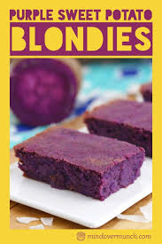 Purple Sweet Potato Breakfast Bars Vegan Lower Carb Mind Over Munch Recipe In 2020 Sweet Potato Breakfast Sweet Potato Snacks Sweet Potato Recipes