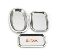 No Printing Blank Plain Silver Sublimation Metal Rolling Tray