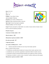 Şcoala gimnazială specială nr.1, bucureşti. Doc 157 Proiect Didactic Diana Ana Academia Edu