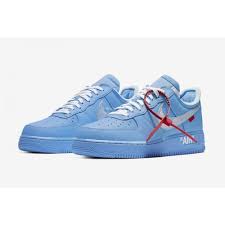 Nike air force 1 blue white. Nike Air Force 1 Low Mca University Blue White University Red Metallic Silver Kostenloser Versand Spartoo De Schuhe Sneaker Low 170 00