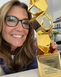 The Davey Award trophy's been shipped and received! “Best Host, Blind  Rage.” Thanks for your support and kind words. #Evergreen Podcasts