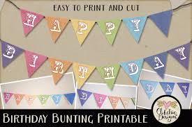 Free Happy Birthday Bunting Printable Crafter File Best Free Svg Cricut Silhouette