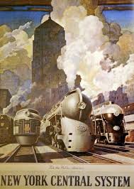 1946 New York Central System Poster By Leslie Ragan Vintagetravel Vintage Posters Train Posters Vintage Poster Art