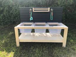 triple plastic sink mud kitchen with