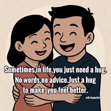 Sometimes all you need is a hug to make you feel better!