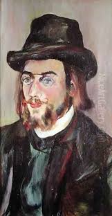 Portrait of Erik Satie (1866-1925) c.1892 reproduction by Suzanne Valadon  for sale
