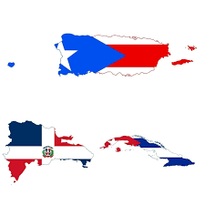 Puerto rico vs cuba flag. Puerto Rico Dominican Republic Cuba Flag Map Cuba Flag Puerto Rico Cuba