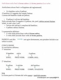 Didattica Scuola Primaria Forma Attiva E Forma Passiva Dei Verbi Schede Da Attivita Ricordi Di Scuola Istruzione