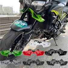 Moto Phare inférieur carénage Roue Avant Bec Nez cône Couverture  aérodynamique ailettes carénage Kit décoratif Compatible avec Z900 Z 900  Z-900 2020 2021 2022 2023 2024(Blanc) : Amazon.fr: Auto et Moto