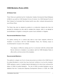 Ministry of finance / ffo sarawak. Cidb Mediation Rules Mediation Settlement Litigation