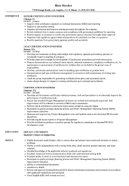 Solar engineers plan, design, and implement solar energy projects. Certification Engineer Resume Samples Velvet Jobs