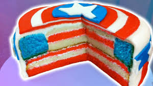 This cake can also be made in other sizes to suit your. How To Make A Captain America Cake Nerdy Nummies Youtube