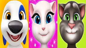 My Talking Angela vs My Talking Tom vs My Talking Hank play friut boom game  Ep4410