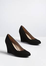 The Final Touch Wedge Heel In 2020 Black Wedge Shoes Black Heels Wedges Brown Sandals Heels