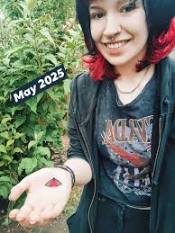 You may remember me from my post back in May, where I found a Cinnabar moth  that matched my hair. I had never seen one before, and to my surprise, this  moth