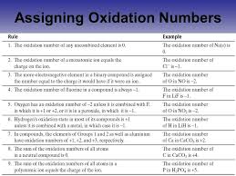 Oxidation Reduction Number Rules Google Search Chemistry