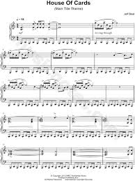 House Of Cards Main Title Theme From House Of Cards Sheet Music Piano Solo In A Minor Download Print Sheet Music Piano Music Piano Sheet Music