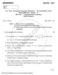 Igcse past year papers and marking schemes can be printed and delivered to your doorstep conveniently by mr kenny yap and ms soo in malaysia and singapore. Computational Geometry 2013 2014 B Sc Computer Science Semester 4 Sybsc Question Paper With Pdf Download Shaalaa Com