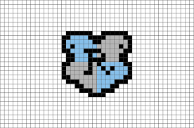 Hogwarts Ravenclaw House Crest Pixel Art Harry Potter Cross Stitch Pattern Pixel Art Pattern Cross Stitch Harry Potter