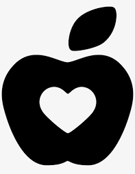 Download Png File Svg Apple With Heart Silhouette Transparent Png 810x980 Free Download On Nicepng