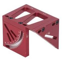 Règle de mesure multi-angle 3D Règle de ligne de dessin à 45 et 90 degrés  Rapporteur carré en alliage d'aluminium pour le travail du bois