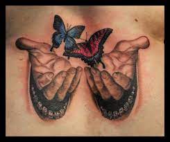 Hands Of God Butterfly Tattoo By Jasonhanks On Deviantart Hand Tattoos Butterfly Hand Tattoo Butterfly Tattoo Designs