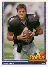 Upperdeck, stadium club, wild card, star picks value and prices. Brett Favre Rookie Cards Checklist Gallery Buying Guide Top List