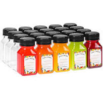 Custom 200ml 250ml 350ml 500ml Empty PET Plastic Square Juice Beverage  Drinking Bottle
