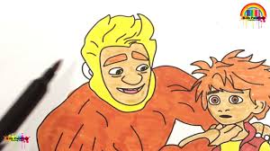 Color in this picture of bigfoot and others with our library of online coloring pages. How To Draw Adam From The Son Of Bigfoot Drawings And Coloring Pages For Kids Learn Art Colours Youtube