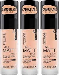 Matte makeup stays on better than more emollient (creamy or glossy) makeup, says kevin mendelson, a makeup artist in new york city and a global educator for jane iredale. Catrice Make Up All Matt Plus Shine Control 3er Pack Online Kaufen Otto