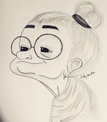 This illustration depicts a gray haired grandma dancing in high heels and a red bikini. Pin On Drawings