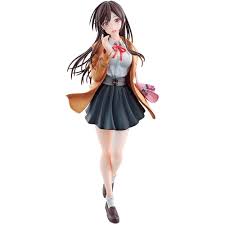 BRUGUI Waifuku Doll Mizuhara Chizuru [Mietfreundin] Jk Schuluniform 1/7Ver.  Süße vollbusige Babes vervollständigen Anime-Charakter-Statue H9.45 Zoll  PVC-Modell: Amazon.de: Spielzeug