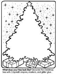 This will bring fun and joy to kids this christmas. Christmas Tree Coloring Page Crayola Com