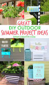 Great Diy Outdoor Summer Project Ideas Ohmy Creative Com Oh My Creative Diy Outdoor Decor Diy Outdoor Outdoor Projects