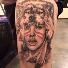 Native American Wolf Tattoo Native American Wolf Tattoo Native American Tattoos Native American Wolf