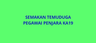 8.sebutkan undang2 yang perlu pegawai penjara tahu dan huraikan salah satu undang2 tersebut. Semakan Temuduga Pegawai Penjara Ka19 Spa