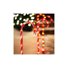 C appok christmas candy cane lights pathway markers light decorations, 26 light up candy canes light with 6 tungsten bulbs, xmas outdoor light for walkway, yard, home, holiday party decor. 4 Pack Red Candy Canes Decorations Tj Hughes