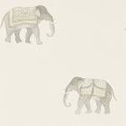 India Wallpaper Color: Silver/Ivory size 33” L x 20.5” W