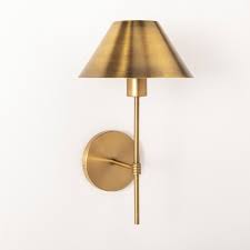 Metal Sconce Wall Light Includes Energy Efficient Light Bulb Brass Threshold Designed With Studio Mcgee Target