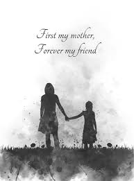 Mother and daughter drawing subscribe to my channel to get more drawing videos. Mother And Daughter Quote Art Print Inspirational Mothers Day Gift Love Wall Art Home Decor Black And White Mother Daughter Art Mother And Daughter Drawing Mother Art