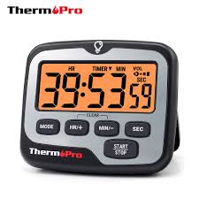 Ningbo jiaqi import and export trading co.,ltd. Thermopro Tm01 Digital Cooking Kitchen Timer With Large Backlight Display Countup Countdown And Clock Function Kitchen Timers Aliexpress
