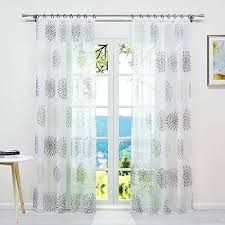 Deconovo gardinen blickdicht osen vorhange muster wohnzimmer thermogardinen 175x140 cm dunkelblau 2er set. Eslir Gardinen Mit Krauselband Vorhange Transparent Wohnzimmer Fensterschal Mit Wellen Muster Voile Sand Bxh 140x145cm1 Stuck Wohnaccessoires Deko Kuche Haushalt Wohnen Alphabetville Org