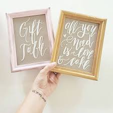 Calligraphy Picture Frame Sign Wedding Decor Home Decor Wall Art Wedding Picture Frames Wedding Signs Wedding Frames