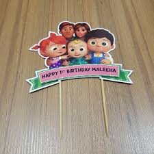 Cocomelon Cake Topper Cake Centerpiece Cake Decorations Baby Boy 1st Birthday Party 2nd Birthday Party For Boys 1st Birthday Party Decorations