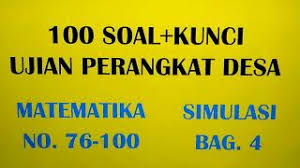 We did not find results for: 100 Soal Ujian Tulis Perangkat Desa Beserta Pembahasan Matematika Bagian 1 Simulasi Part 4 Youtube