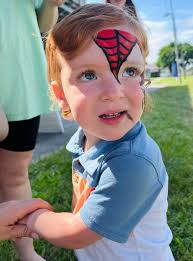Face painting at strawberry festival in Xenia, OH