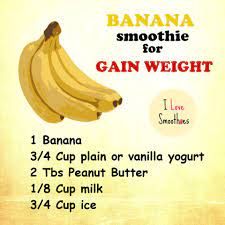 Banana shakes are always advised by the dietitian for people who wants to gain their mass. I Love Smoothies On Twitter Banana Smoothie For Gain Weight Love Smoothies