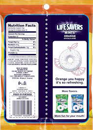 4 pieces (16g) log food: Amazon Com Life Savers Orange Mints Candy Bag 6 25 Ounce Pack Of 12 Grocery Gourmet Food