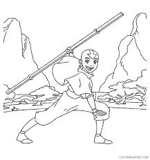 Simply click on the avatar: Avatar The Last Airbender Coloring Pages Tv Film How To Draw Aang Printable 2020 00329 Coloring4free Coloring4free Com