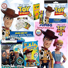 Toy story 4 coloring pages of bullseye. Colorboxcrate Toy Story 4 Coloring Book Set For Girls 6 Pack Includes Activity Books Stickers Crayons And More Children Ages 3 To 8 Educational Toys Planet